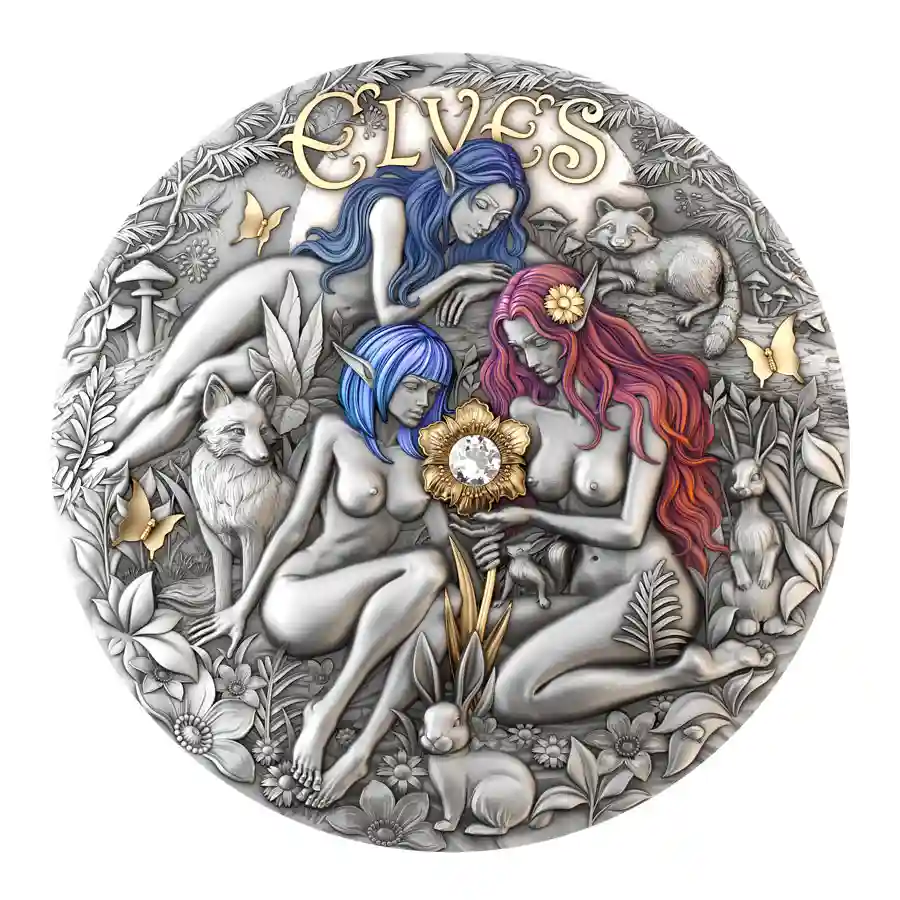 2024 Cameroon 2 Ounce Birth of Aphrodite Silver Proof Coin