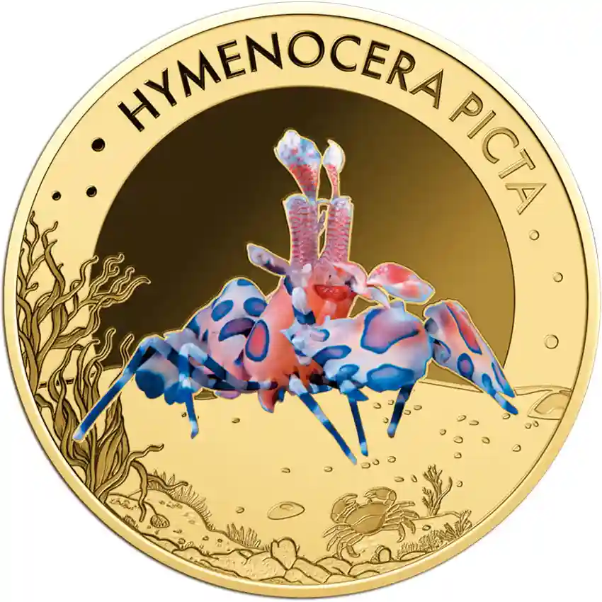 03614464_Hymenocera-picta Republic of Chad 1/1000 Ounce Hymenocera Picta Gold Coin