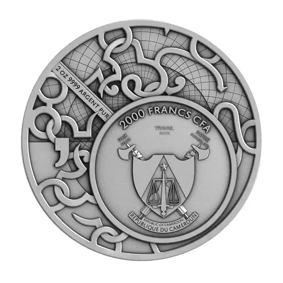 Mythos-2-oz-obv-antique 2026 Paris & Three Graces UHR Antique Finish Silver Coin from Art in Coins and Le Grand Mint