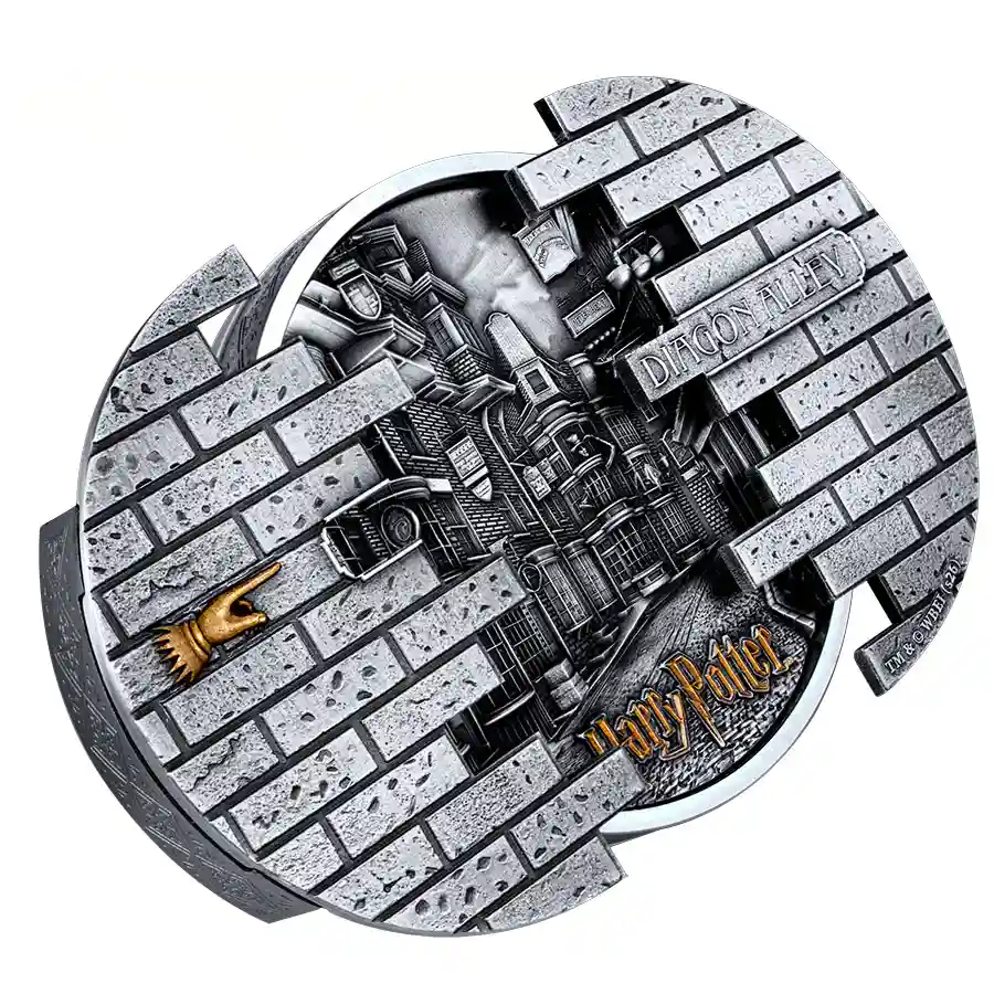 diagon-rev-open 2027 Harry Potter Diagon Alley Sliding Door Silver Coin