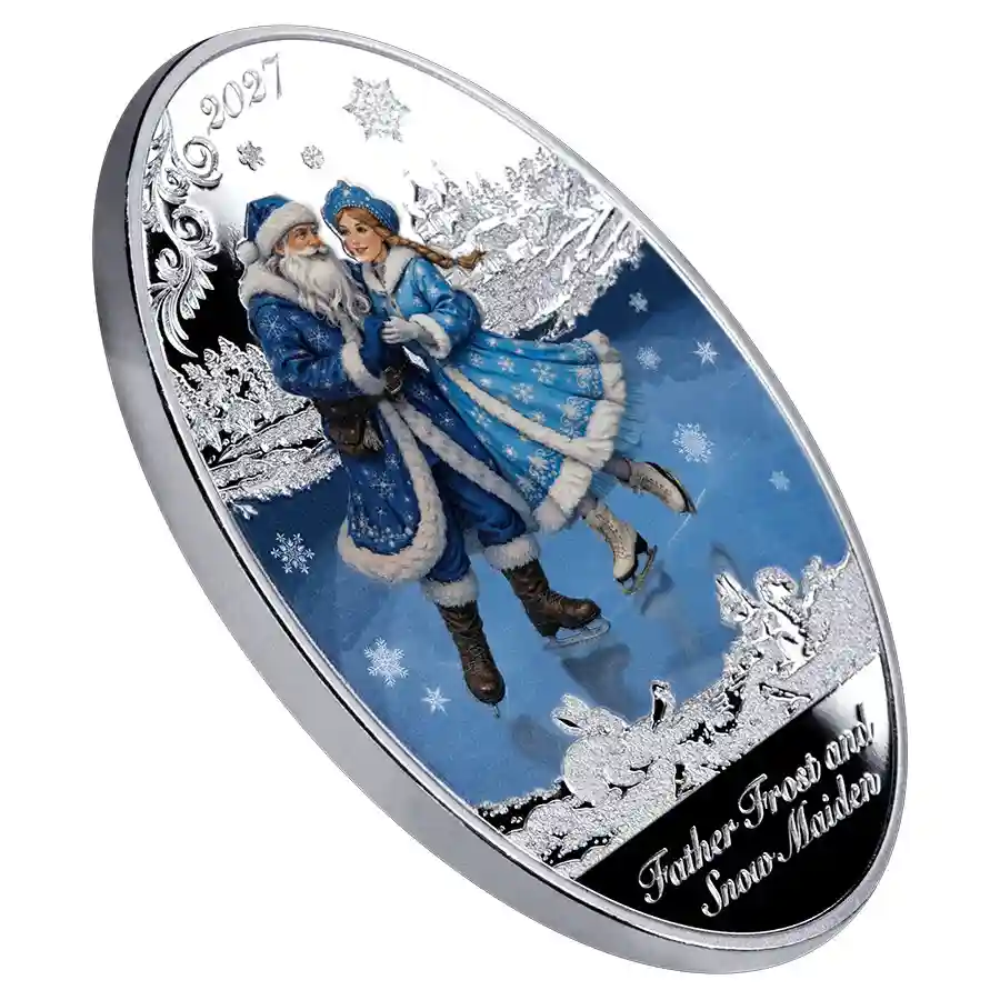 frost-iso 2027 Father Frost & Snow Maiden Silver Coin