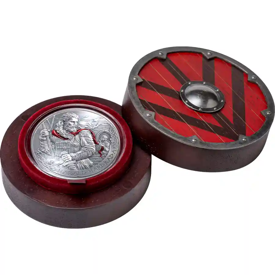 harald-set 2026 Harald Hardrada High Relief Antiqued Silver Coin
