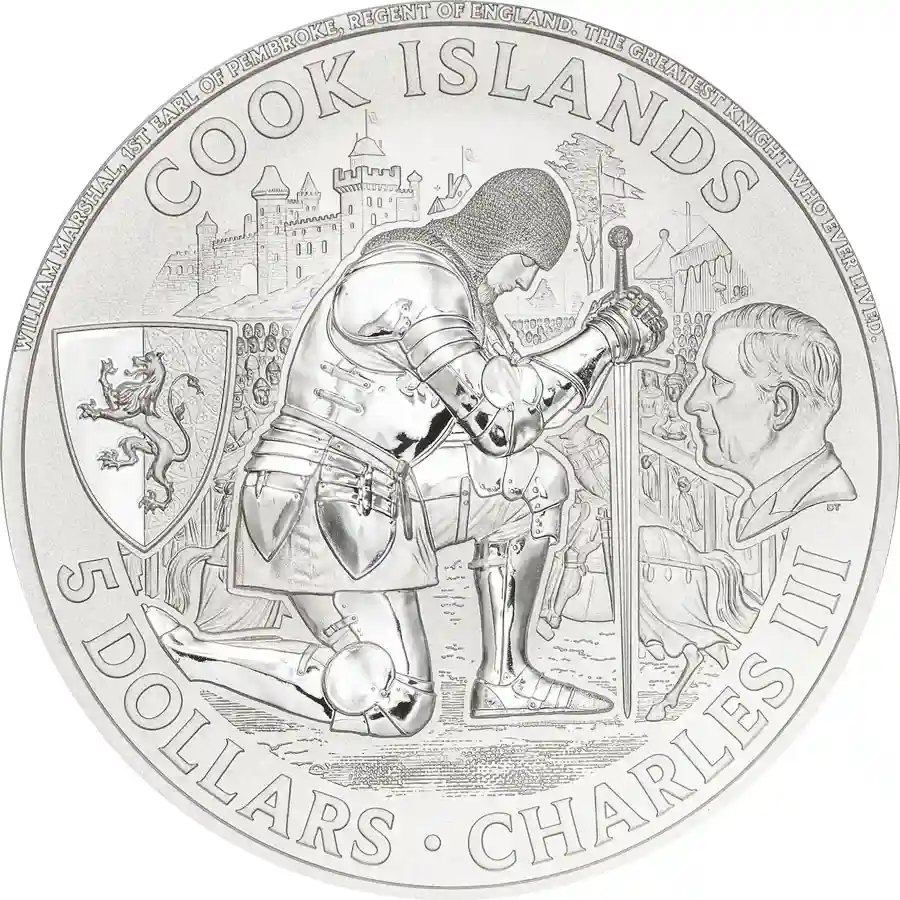 joust-obv 2026 Cook Islands Knight Games Jousting Silver Proof Coin