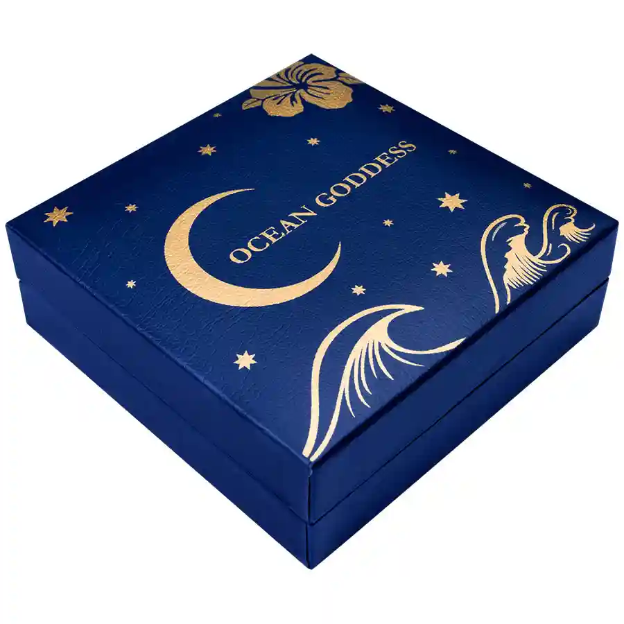 ocean-box Reserve todat at Art in Coins, the stunning 2027 Ocean Goddess Silver Coin