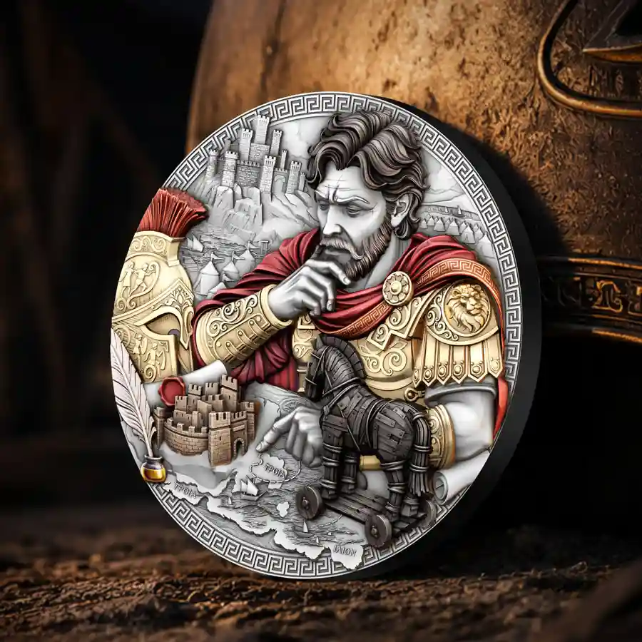 odysseus-mood Odysseus High Relief Silver Coin - Reserve today at Art in Coins
