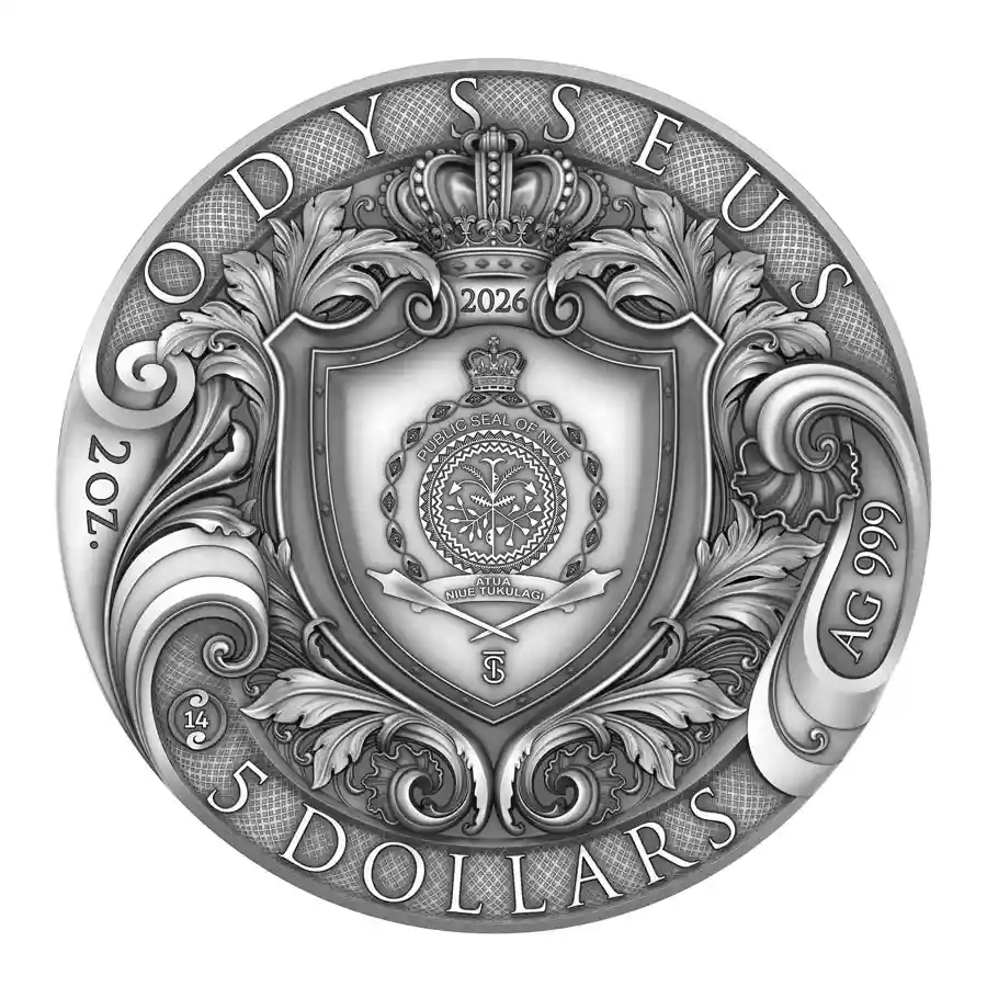 odysseus-obv 2026 Niue Odysseus High Relief Color Antique Finish Silver Coin