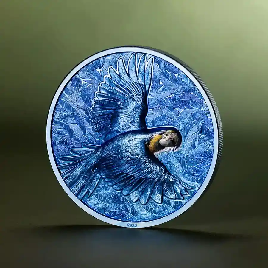 parrot-mood 2026 Spectrum Parrot Prisma Color Silver Proof Coin
