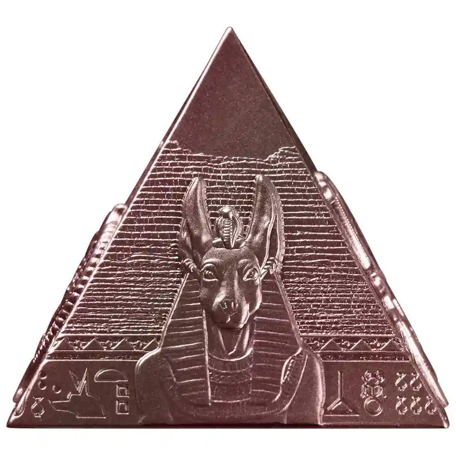 pyramid-2oz-1 2027 Djibouti 2 Ounce Pyramids of Giza Shape Minted Silver Coin