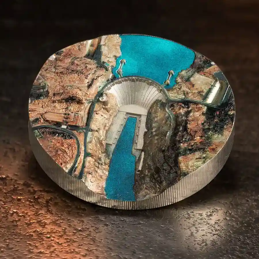 hoover-mood 2026 Hoover Dam Ultra High Relief Silver Proof Coin