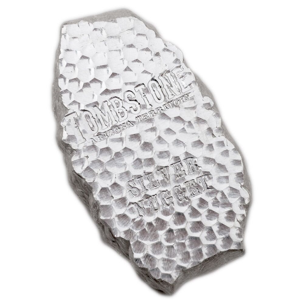 5 Ounce Tombstone Nugget .999 Silver Bar 5 Ounce Tombstone Nugget .999 Silver Bar