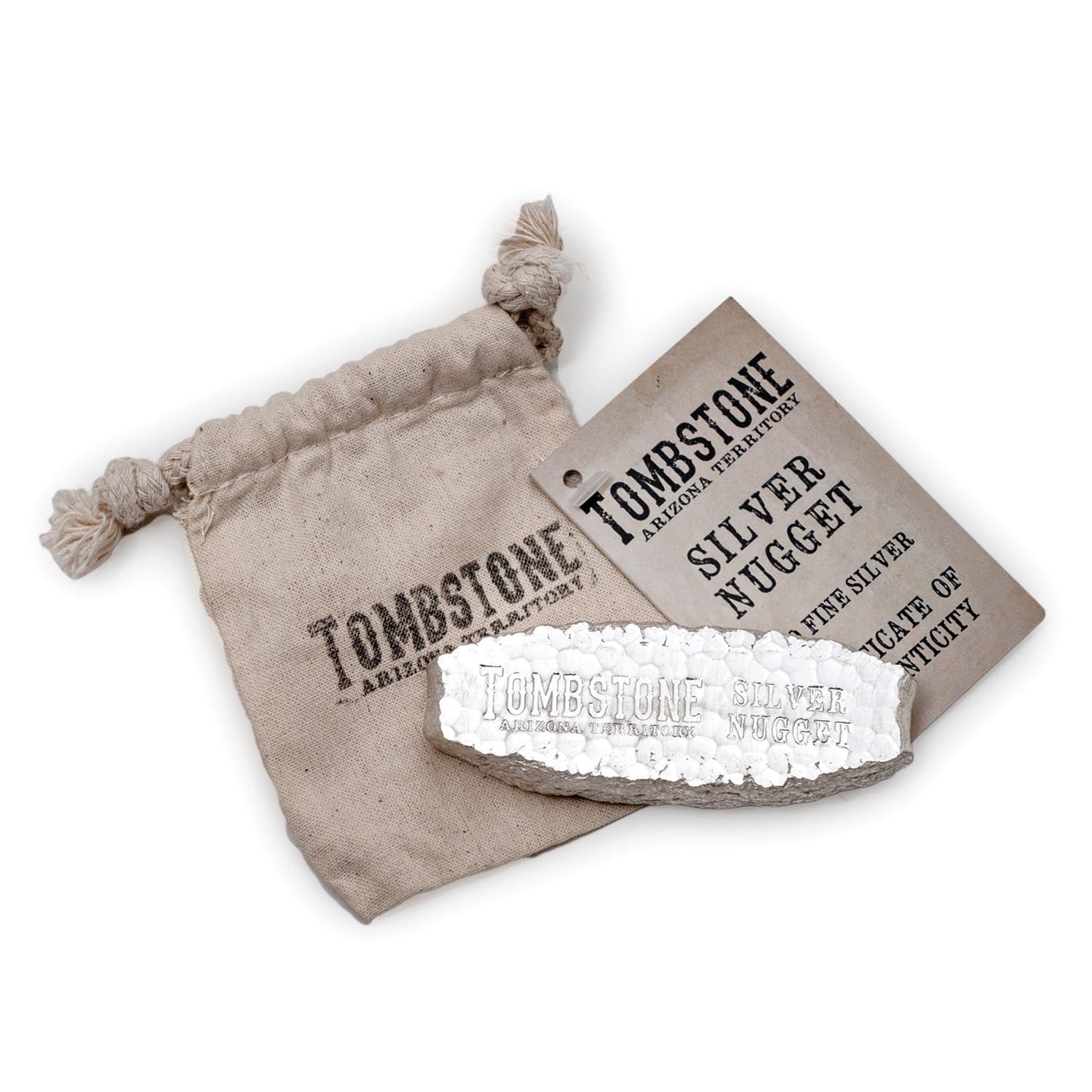 5 Ounce Tombstone Silver Nugget Bar 5 Ounce Tombstone Silver Nugget Bar