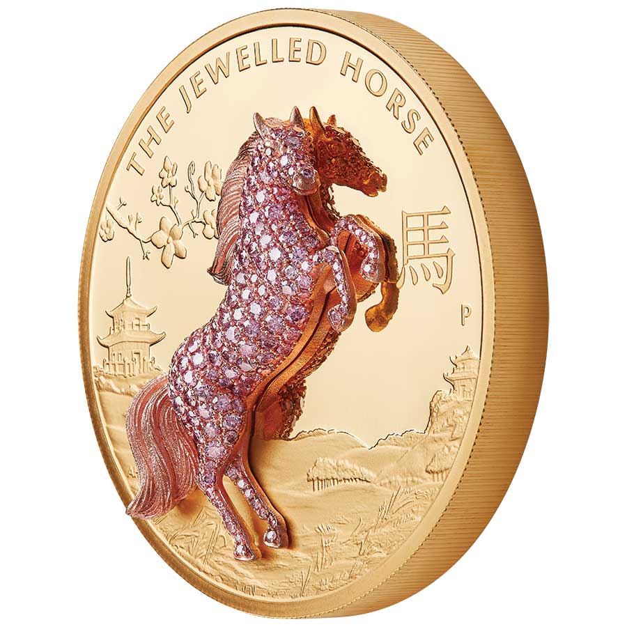 2021 Australian 10 Ounce Jewelled Horse Gold Proof Coin 2021 Australian 10 Ounce Jewelled Horse Gold Proof Coin