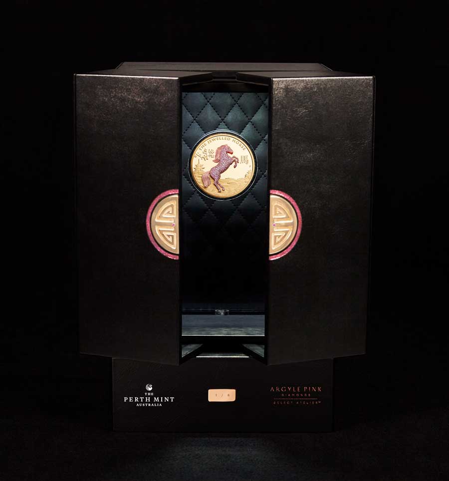Jewelled Horse Gold Proof Coin Jewelled Horse Gold Proof Coin