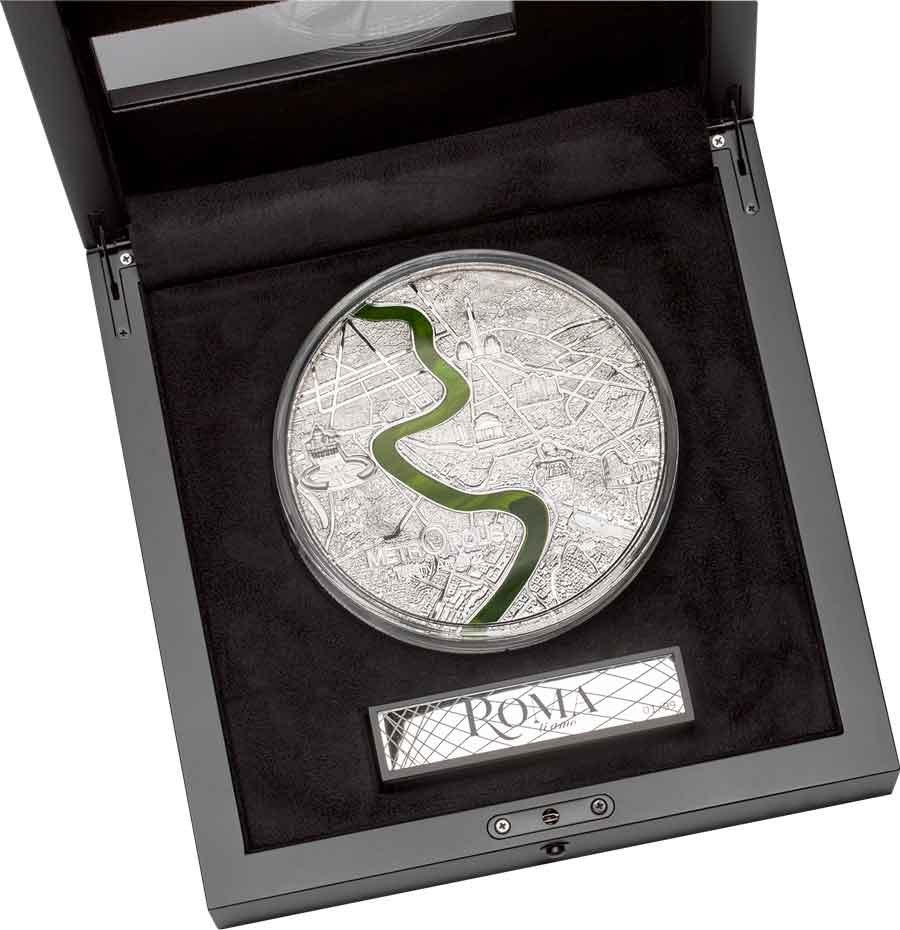 Tiffany Art Metropolis - Roma Silver Proof Coin Tiffany Art Metropolis - Roma Silver Proof Coin