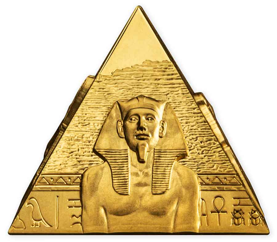 23_3D-Pyramid_Side-C_v1 2023 Samoa 5 Ounce Pyramid of Giza 3D Minted Gold Coin