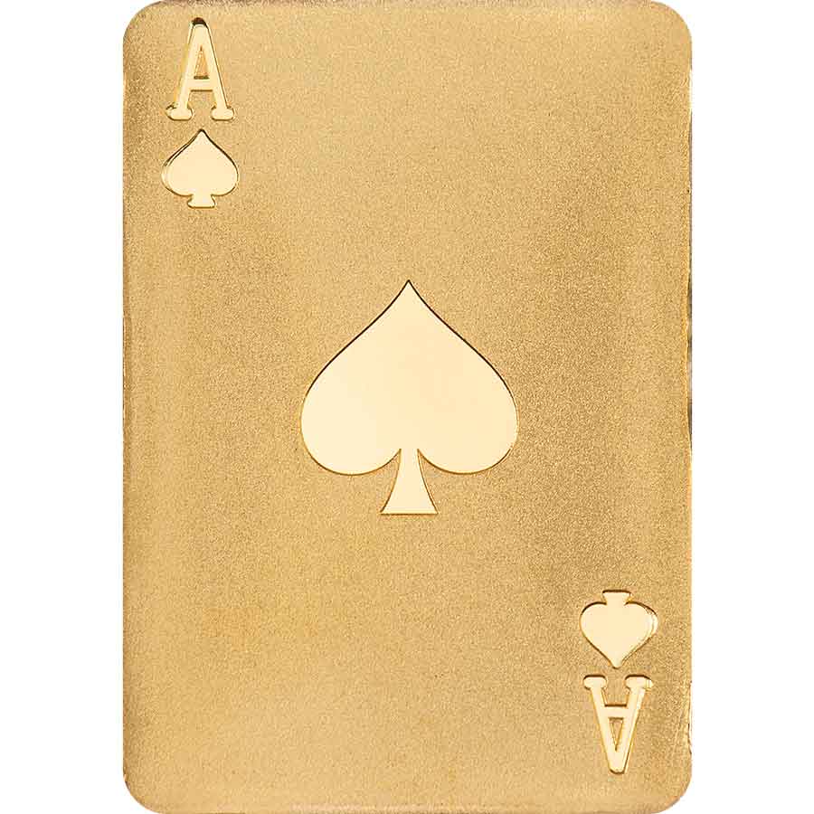 30084_Ace-of-Spades_rweb Palau 1/2 Gram Ace of Spades Silk Finish Gold Coin