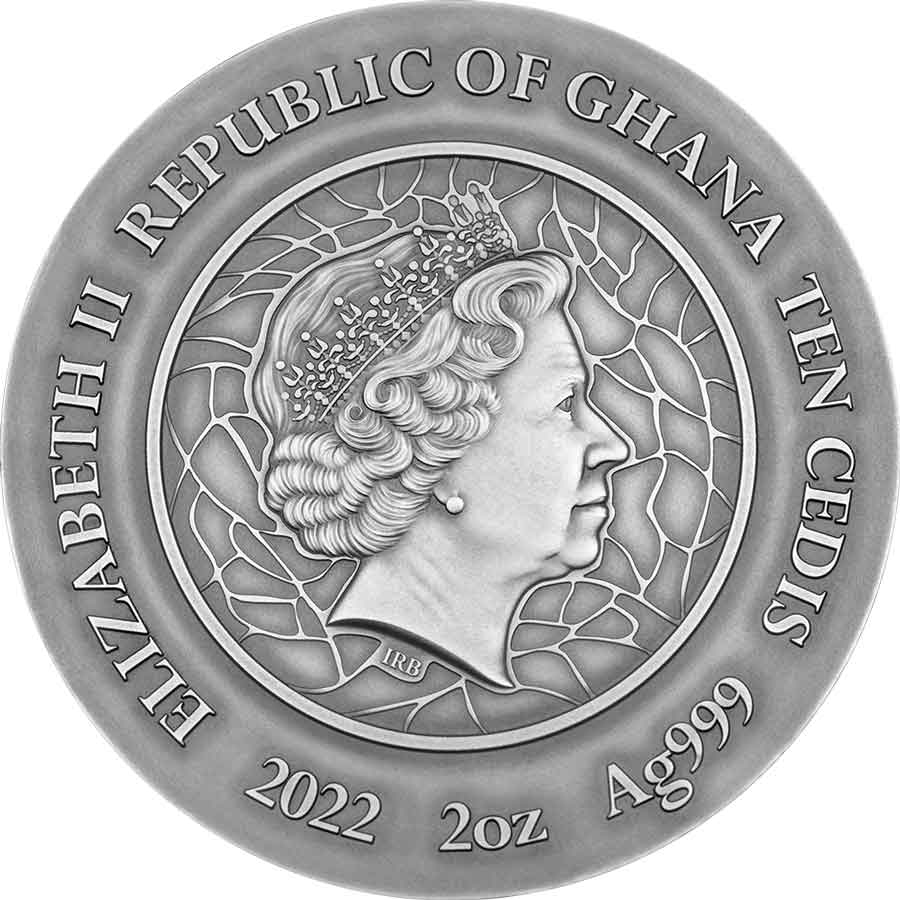 Sunflowers_obv_1000x1000 2022 Ghana 2 oz Van Gogh Sunflowers Stained Glass Art Silver Coin