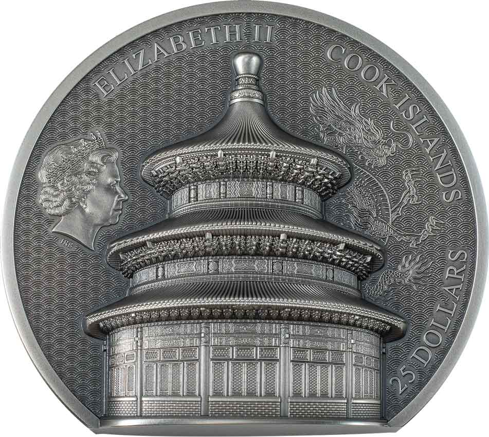 30141_Temple-of-Heaven-5oz_o 2023 Cook Islands 5 oz Temple of Heaven Ultra High Relief Silver Coin