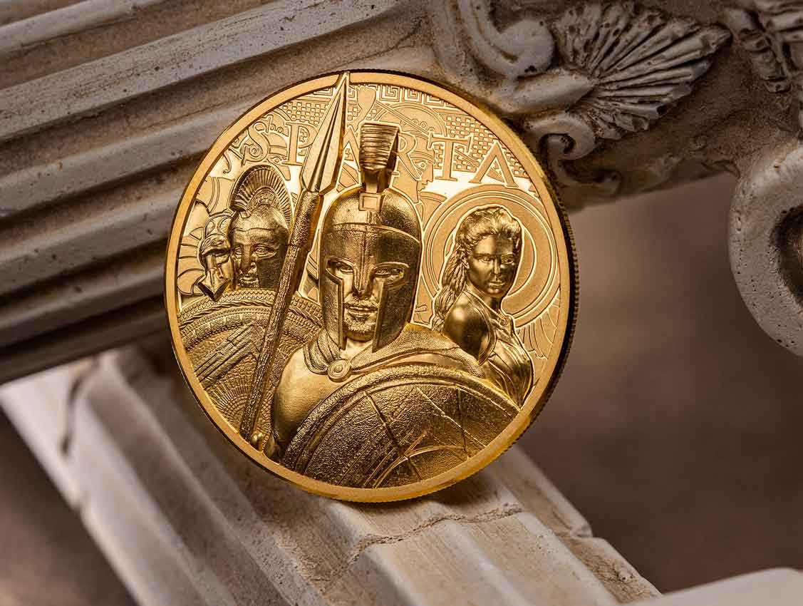 30213_Sparta-Gold-1oz_s2web 2023 Sparta 1 oz Ultra High Relief Gold Proof Coin