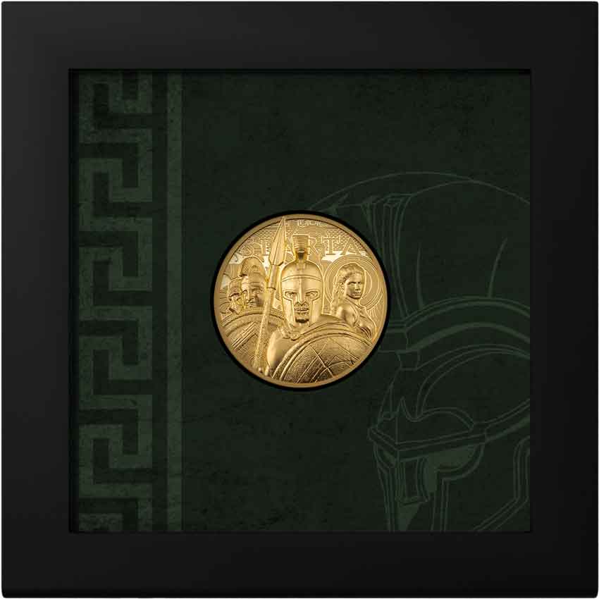 30213_Sparta-Gold-1oz_x 2023 Sparta Warriors 1 oz Gold Proof Coin