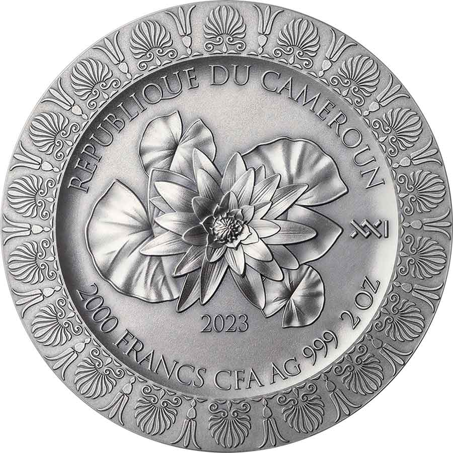 CB_Leda-and-the-Swan_obv_1000x1000 2023 Cameroon 2 oz Leda & the Swan Celestial Beauty High Relief Silver Coin