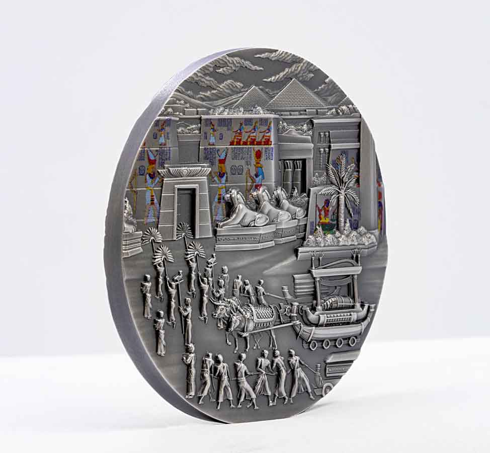 PW2308_Rites-of-Passage--Egyptians_r_e1 The Egyptians - Rites of Passage & Afterlife 2 oz High Relief Silver Coin