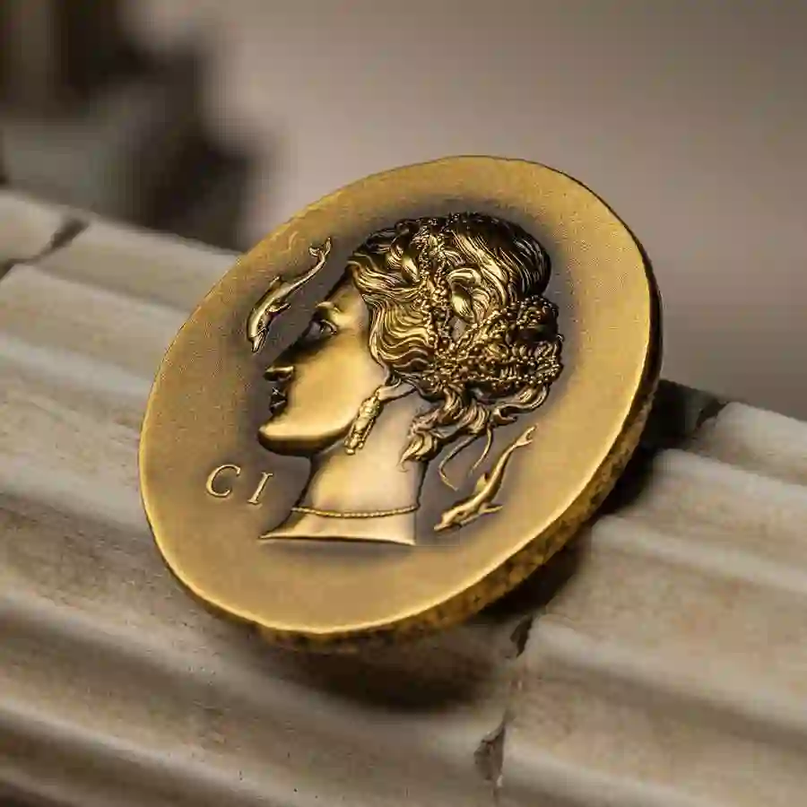30343_Arethusa-1oz-Au_s2 Arethusa 1 oz UHR Antiqued Gold Coin