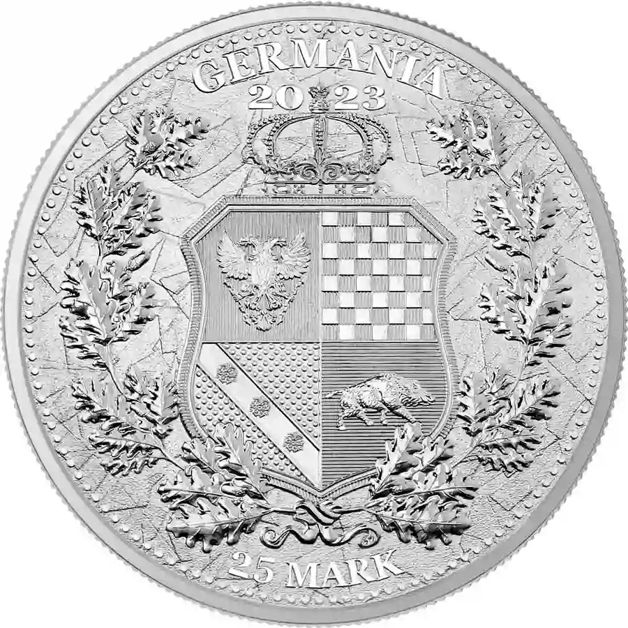 5-oz-obv 2023 Germania 5 oz Allegories Galia & Germania BU Silver Round