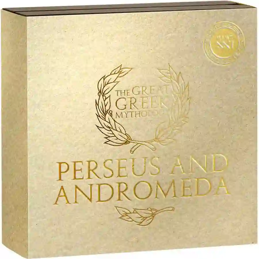 GGM_Perseus-and-Andromeda_box1_1000x1000 Perseus & Andromeda 2 oz Gilded High Relief Silver Coin
