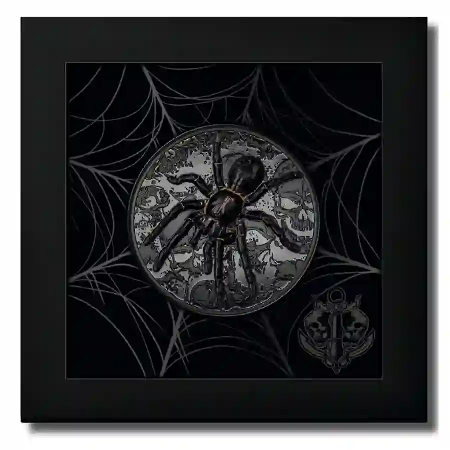 Untitled-3 2023 Tarantula 3 oz Obsidian Black UHR Silver Coin