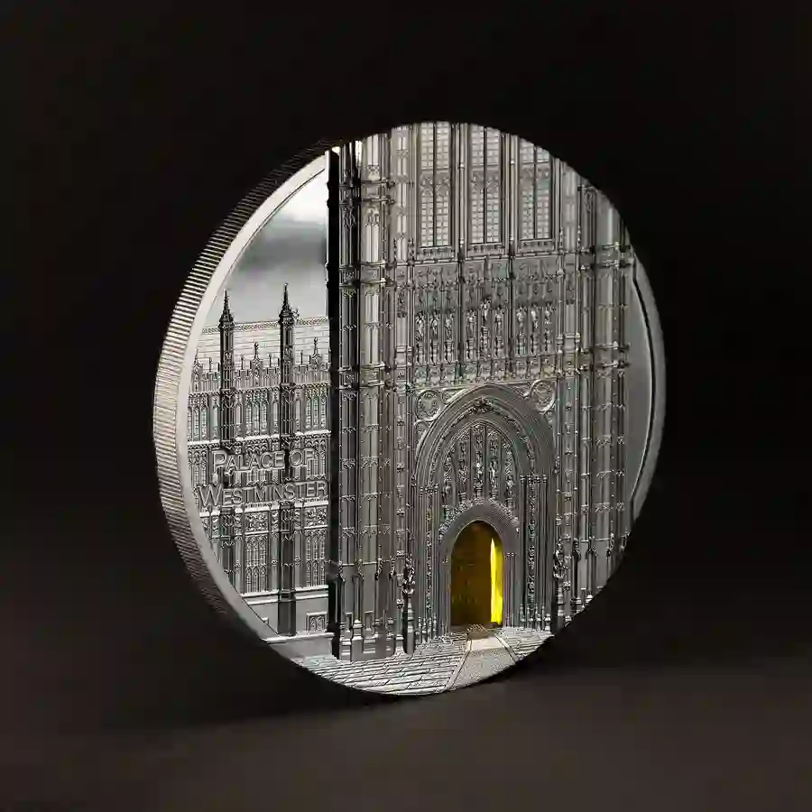 30371_Tiffany-Art-Metropolis-London-Black-Proof_s2 2023 Tiffany Art Metropolis Westminster Palace Black Proof Silver Coin