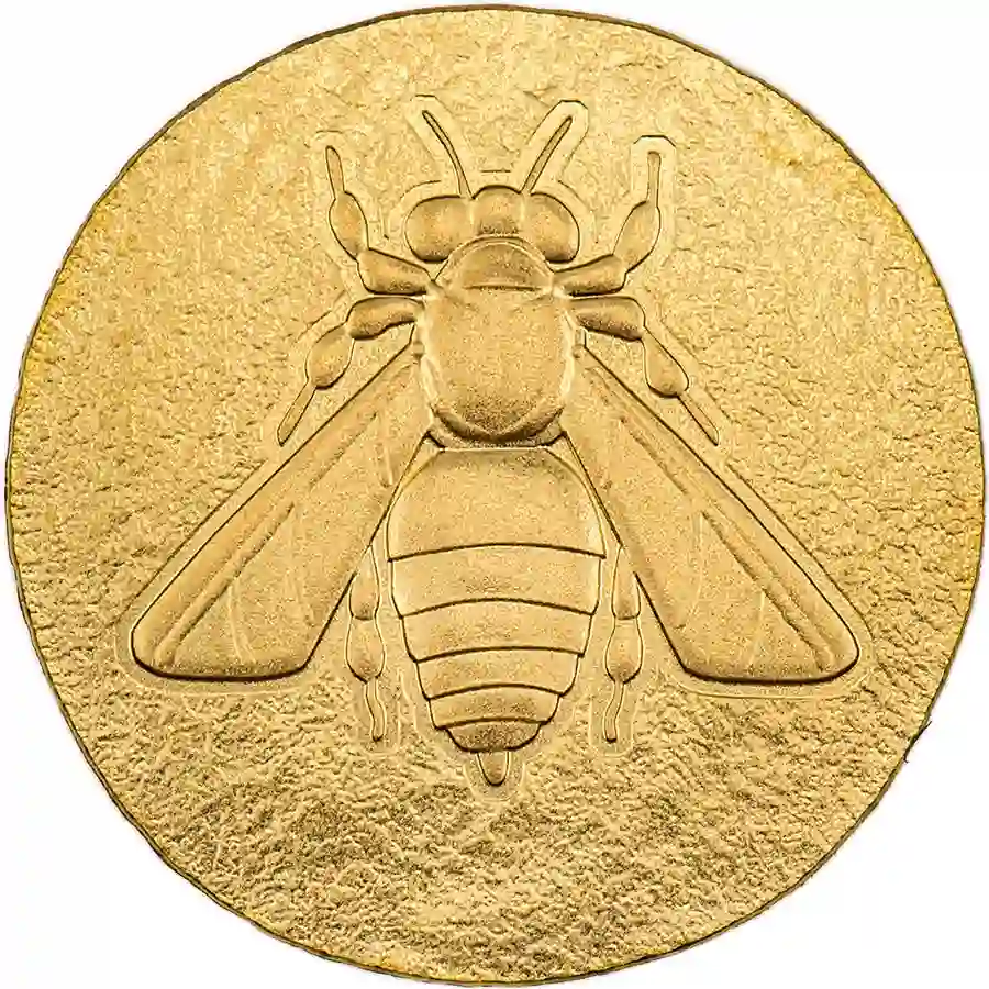 30389_Honey-Bee---Ephesus_r 2022 Ancient Greece Honey Bee 1/2 Gram Silk Finish Gold Coin