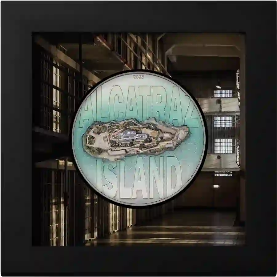 30400_Alcatraz-Island_x 2023 Famous Islands Alcatraz High Relief Silver Proof Coin