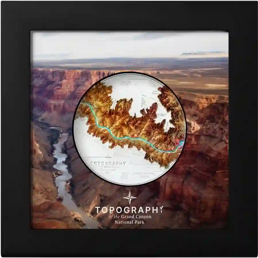30453_Topography---Grand-Canyon_x 2023 Topography Grand Canyon UHR Silver Coin
