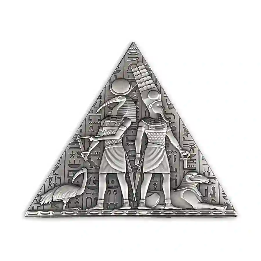 pyramid-4 Ancient Egypt Pyramid Shaped Silver Coin