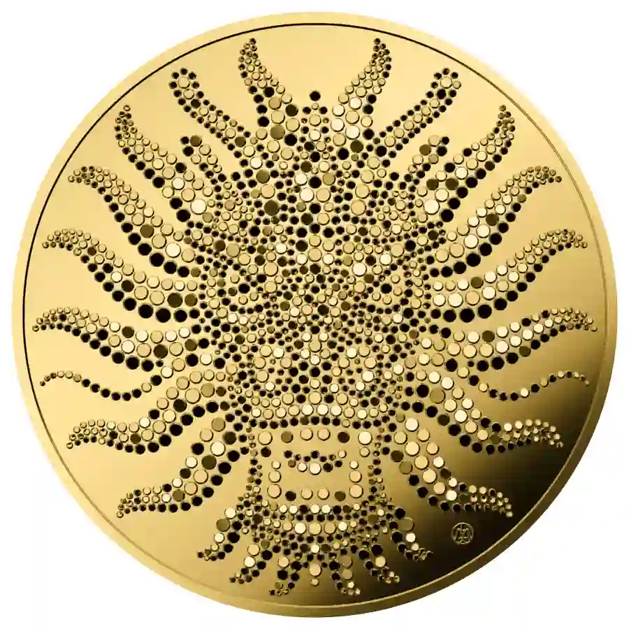 1-oz-au-rev 2024 Niue 1 Ounce Year of a Dragon Proof-like Gold Coin