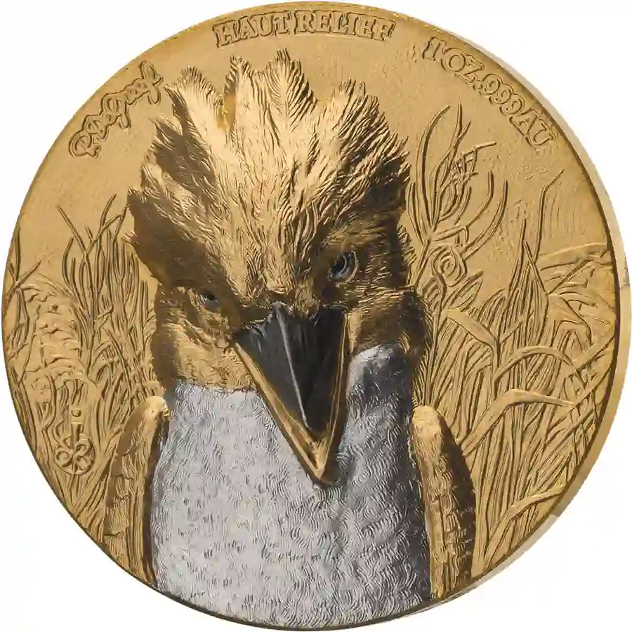 Kookaburra-Rev 2023 Ivory Coast 1 Ounce De Greef Edition Signature Kookaburra Gold Proof Coin