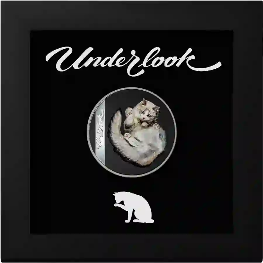 30392_Underlook-Under-Cat_x 2024 Underlook Under-Cat 1 oz High Relief Silver Proof Coin