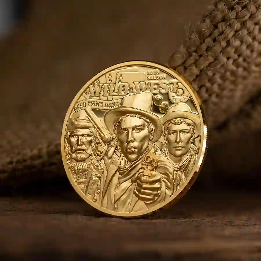 30525_Wild-West-Gold-1oz_s1 2024 Wild West Legends Ultra High Relief Gold Proof Coin