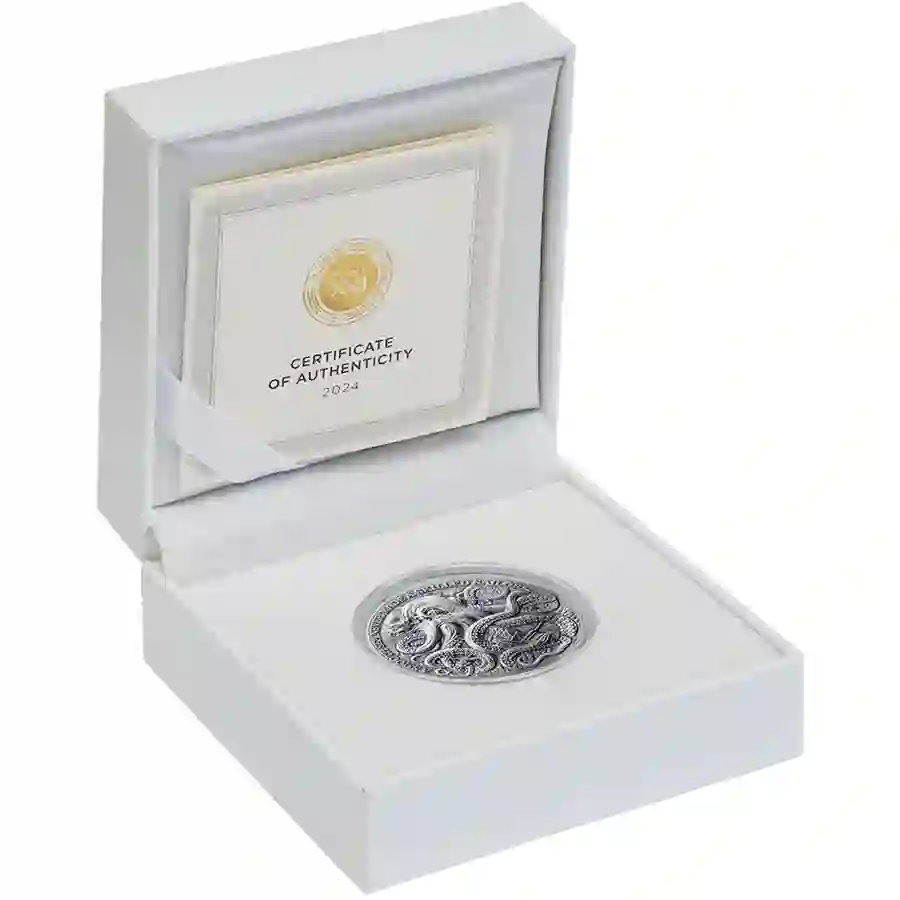 LQ_Kraken_box2_1000x1000 Ghana Kraken High Relief Antique Finish Silver Coin
