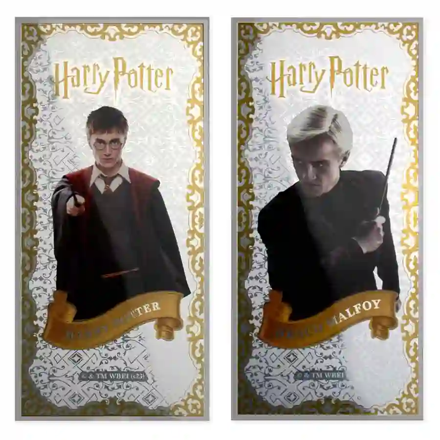 potter-bookmark-1 Samoa 8 X 3 Gram Harry Potter Bookmark Collection Minted Silver Bank Notes