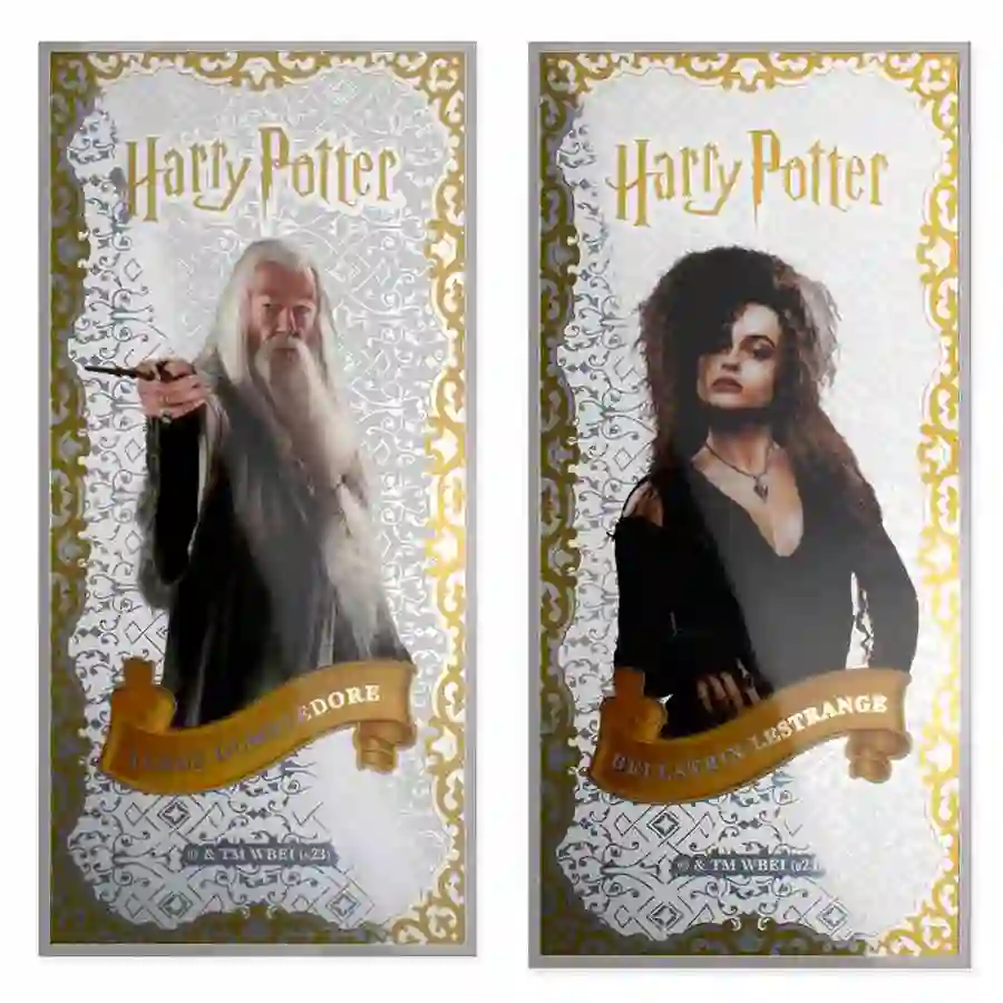 potter-bookmark-2 Samoa Albus Dumbledore Bellatrix Lestrange Bookmark Collection Minted Silver Bank Notes