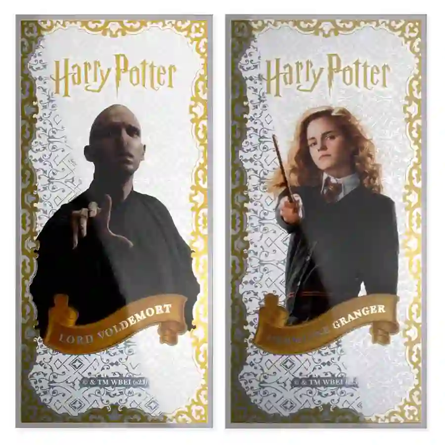 potter-bookmark-3 Samoa Hermoine Granger Lord Voldemont Silver Bank Notes