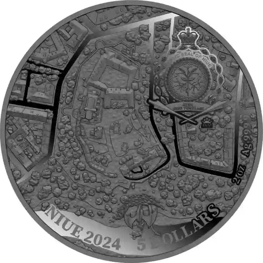 Dragon-1 2024 Wawel Dragon Color Ruthenium Silver Coin