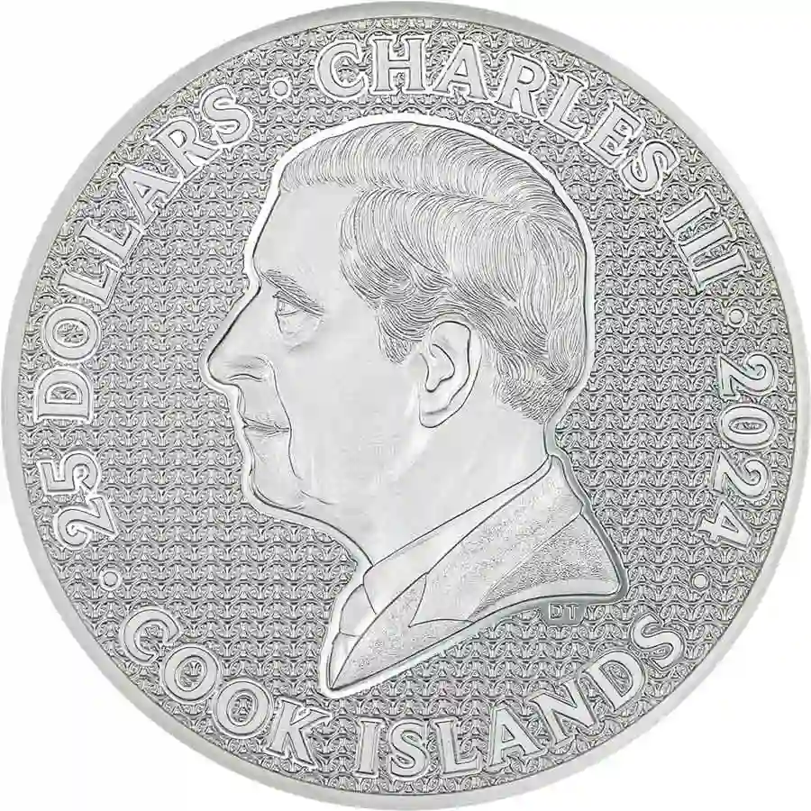 30714_Iron-Knight_o 2024 Cook Islands 5 oz Iron Knight Ultra High Relief Silver Proof Coin