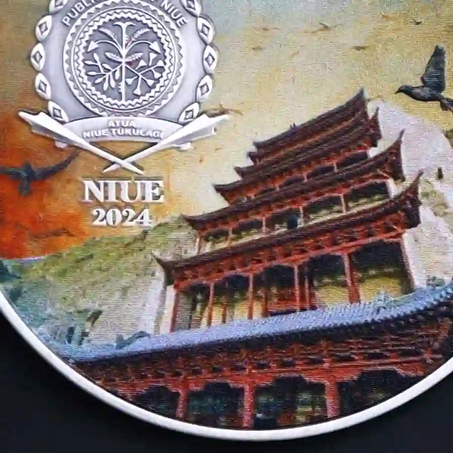 Detailed-Shot-Niue-Flying-Apsaras--(5) 2024 Flying Apsaras & Dragon High Relief Silver Coin