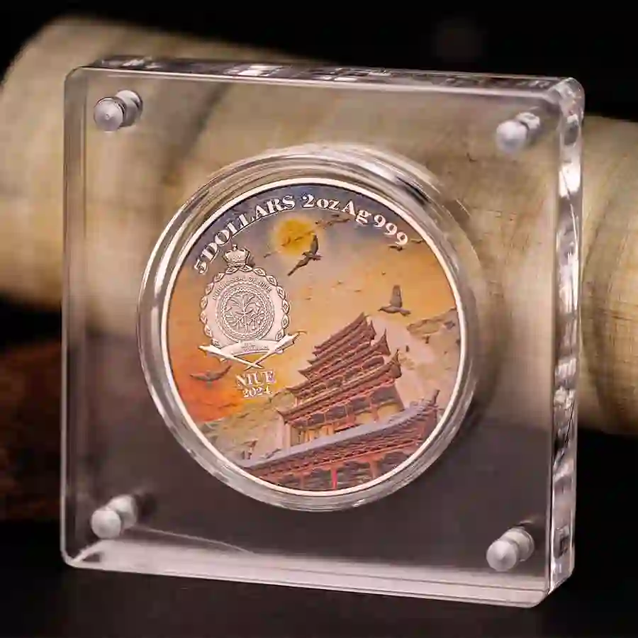 Mood-Shot---Niue-Flying-Apsaras-(7) 2024 Flying Apsaras & Dragon 2 oz High Relief Silver Coin
