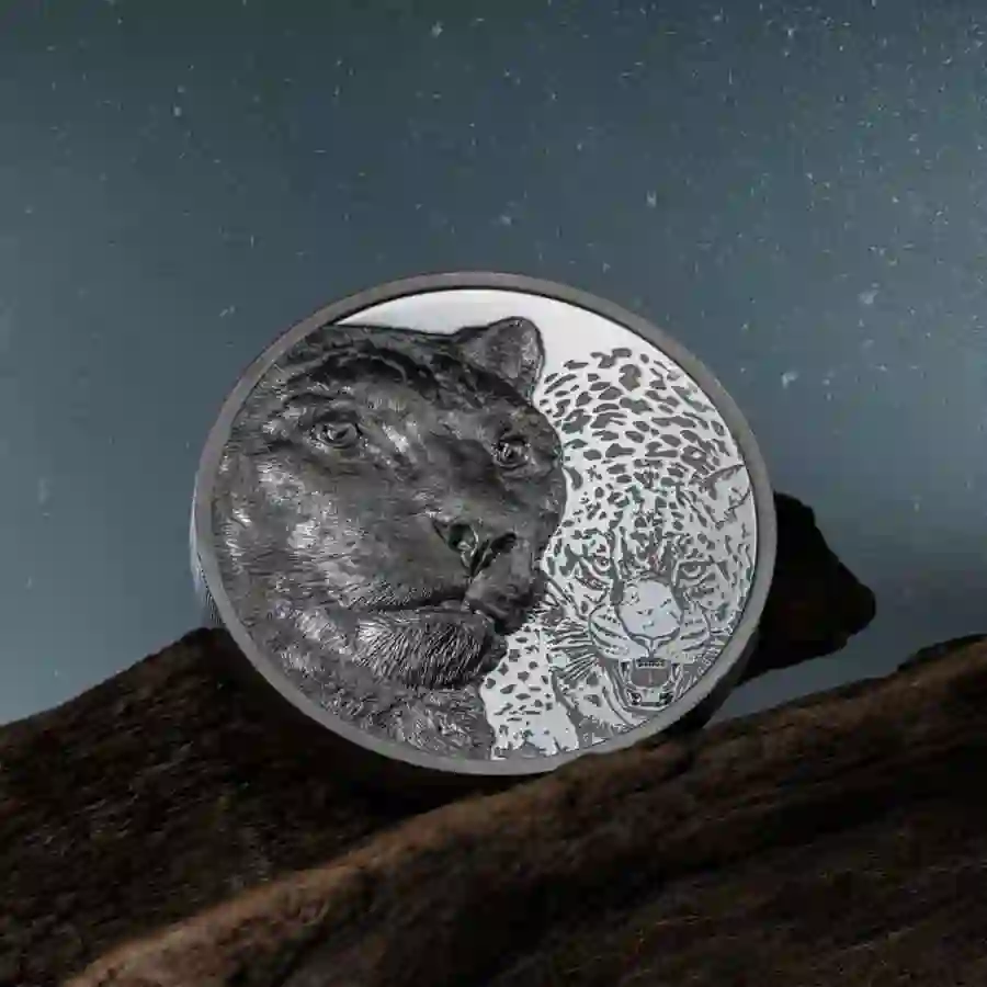 30572_Snow-Leopard-Silver-2oz-BP_s2 Mongolia Snow Leopard Black Proof Silver Coin