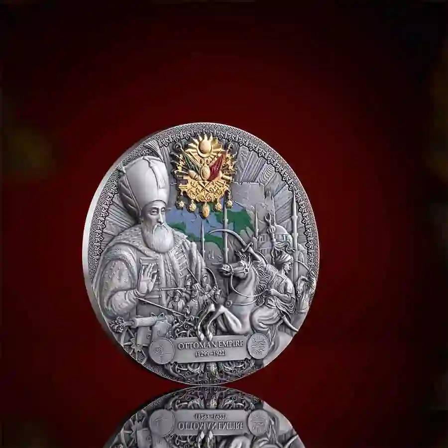 LGE_Ottoman-Empire_backgr1_1000х1000 Ottoman Empire High Relief Silver Coin