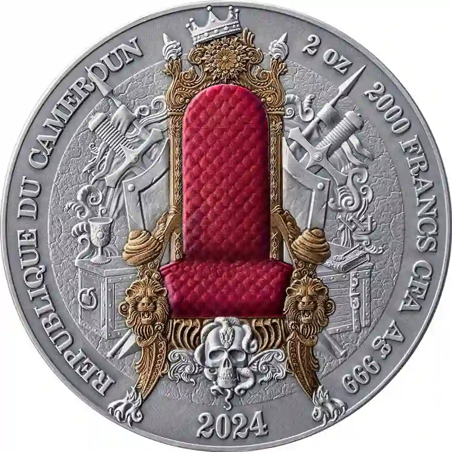 LGE_Ottoman-Empire_obv_1000x1000 2024 Cameroon 2 oz Ottoman Empire 24K Gilded High Relief Silver Coin